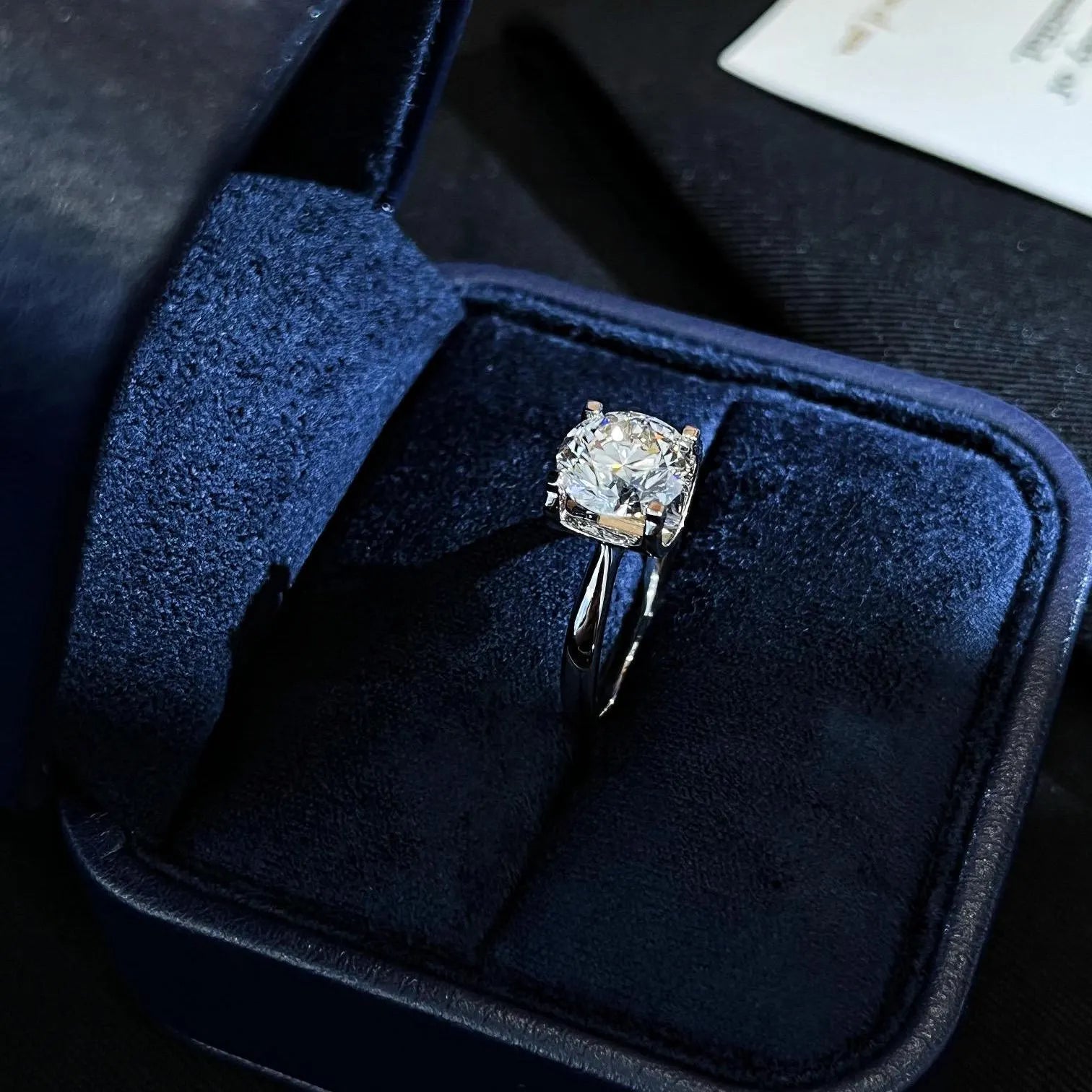 Round 2.60tcw Lab Grown Diamond Unique Style 4 Prong Solitaire Pave Engagement Ring, EF Color, VS Clarity - IGI Certified